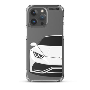 White Lamborghini Huracan - iPhone Case