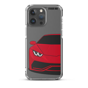 Red Lamborghini Huracan - iPhone Case