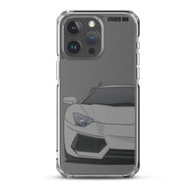 Load image into Gallery viewer, Gray Lamborghini Aventadoor - iPhone Case