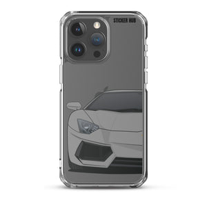 Gray Lamborghini Aventadoor - iPhone Case