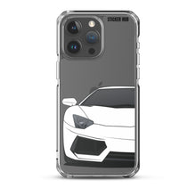 Load image into Gallery viewer, White Lamborghini Aventadoor - iPhone Case