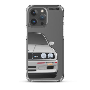 Silver BMW E30 - iPhone Case