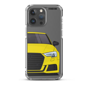 Yellow B9 Audi S3 - iPhone Case