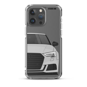 Silver B9 Audi S3 - iPhone Case