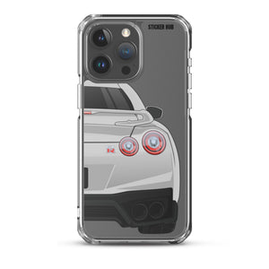 Silver R35 Nissan GTR - iPhone Case