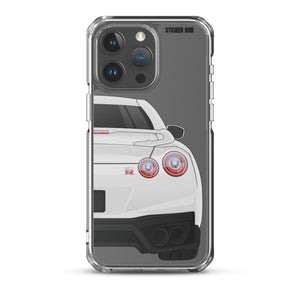 White R35 Nissan GTR - iPhone Case