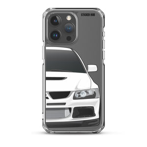 White Mitsubishi Evo - iPhone Case