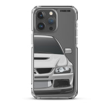 Load image into Gallery viewer, Silver Mitsubishi Evo - iPhone Case