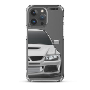 Silver Mitsubishi Evo - iPhone Case