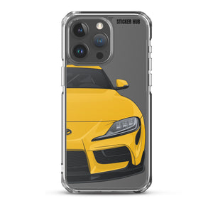 Yellow MKV Toyota Supra - iPhone Case