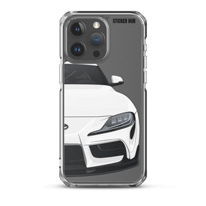 White MKV Toyota Supra - iPhone Case