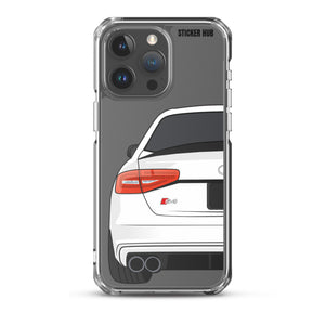 White B8.5 Audi S4 - iPhone Case