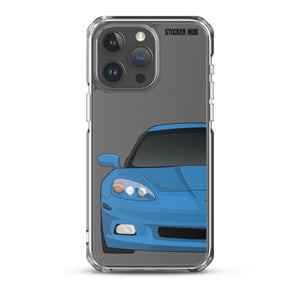 Jet Stream Blue C6 Corvette - iPhone Case