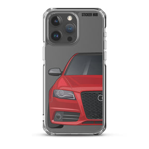 Brilliant Red B8 Audi S4 - iPhone Case