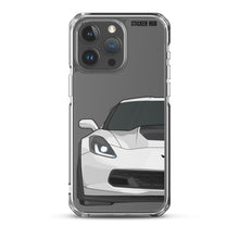 Load image into Gallery viewer, White C7 Corvette Z06 - iPhone Case