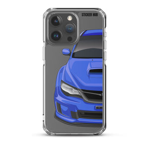 WR Blue 09-14 Subaru WRX STI - iPhone Case