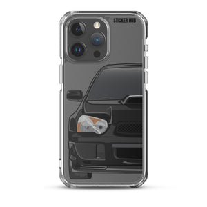 Black 03-05 Subaru WRX STI - iPhone Case