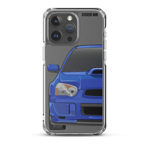 WR Blue Pearl 03-05 Subaru WRX STI - iPhone Case