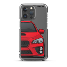 Load image into Gallery viewer, Lightning Red 15-17 Subaru WRX STI - iPhone Case