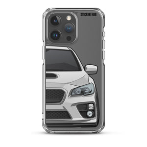 Silver 15-17 Subaru WRX STI - iPhone Case