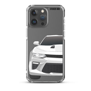 White 6th Gen Camaro SS - iPhone Case