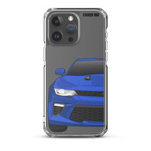 Load image into Gallery viewer, Hyper Blue 6th Gen Camaro SS - iPhone Case