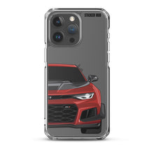 Load image into Gallery viewer, Garnet Red 6th Gen Camaro ZL1 1LE - iPhone Case