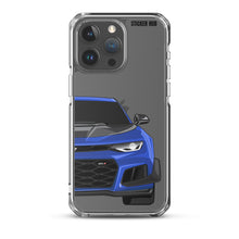 Load image into Gallery viewer, Hyper Blue 6th Gen Camaro ZL1 1LE - iPhone Case