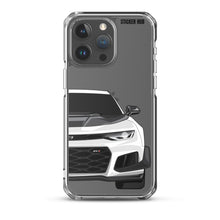 Load image into Gallery viewer, White 6th Gen Camaro ZL1 1LE - iPhone Case