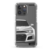 Load image into Gallery viewer, Silver 6th Gen Camaro ZL1 - iPhone Case