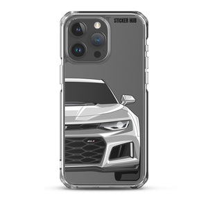 Silver 6th Gen Camaro ZL1 - iPhone Case