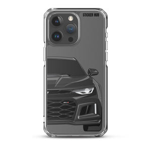 Black 6th Gen Camaro ZL1 - iPhone Case