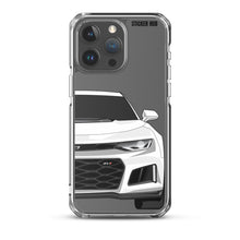 Load image into Gallery viewer, White 6th Gen Camaro ZL1 - iPhone Case