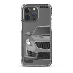 Silver Cadillac CTS-V - iPhone Case