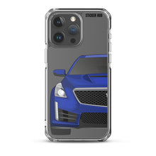 Load image into Gallery viewer, Wave Blue Cadillac CTS-V - iPhone Case