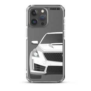 White Cadillac CTS-V - iPhone Case