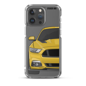 Yellow 15-17 Mustang 5.0 - iPhone Case