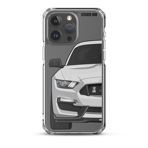 Silver Mustang GT350 - iPhone Case