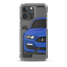 Load image into Gallery viewer, Lightning Blue Mustang GT350 - iPhone Case