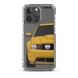 Yellow 11-12 Mustang 5.0 - iPhone Case