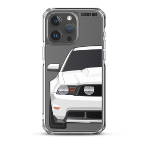 White 11-12 Mustang 5.0 - iPhone Case