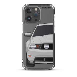 Silver 11-12 Mustang 5.0 - iPhone Case