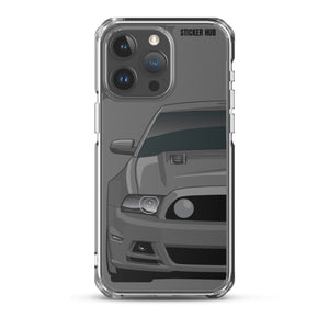 Gray 13-14 Mustang 5.0 - iPhone Case