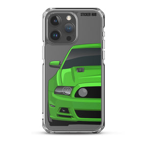 Green 13-14 Mustang 5.0 - iPhone Case