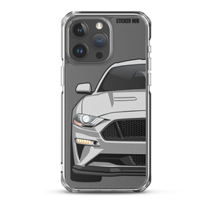 Silver 18-21 Mustang 5.0 - iPhone Case