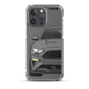 Gray 18-21 Mustang 5.0 - iPhone Case