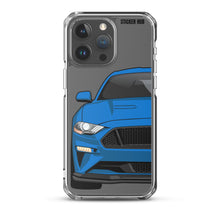 Load image into Gallery viewer, Blue 18-21 Mustang 5.0 - iPhone Case