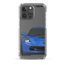 Load image into Gallery viewer, Laguna Blue C7 Corvette Z06 - iPhone Case