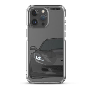 Black C7 Corvette Z06 - iPhone Case