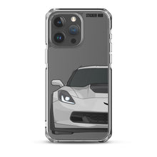 Load image into Gallery viewer, Silver C7 Corvette Z06 - iPhone Case